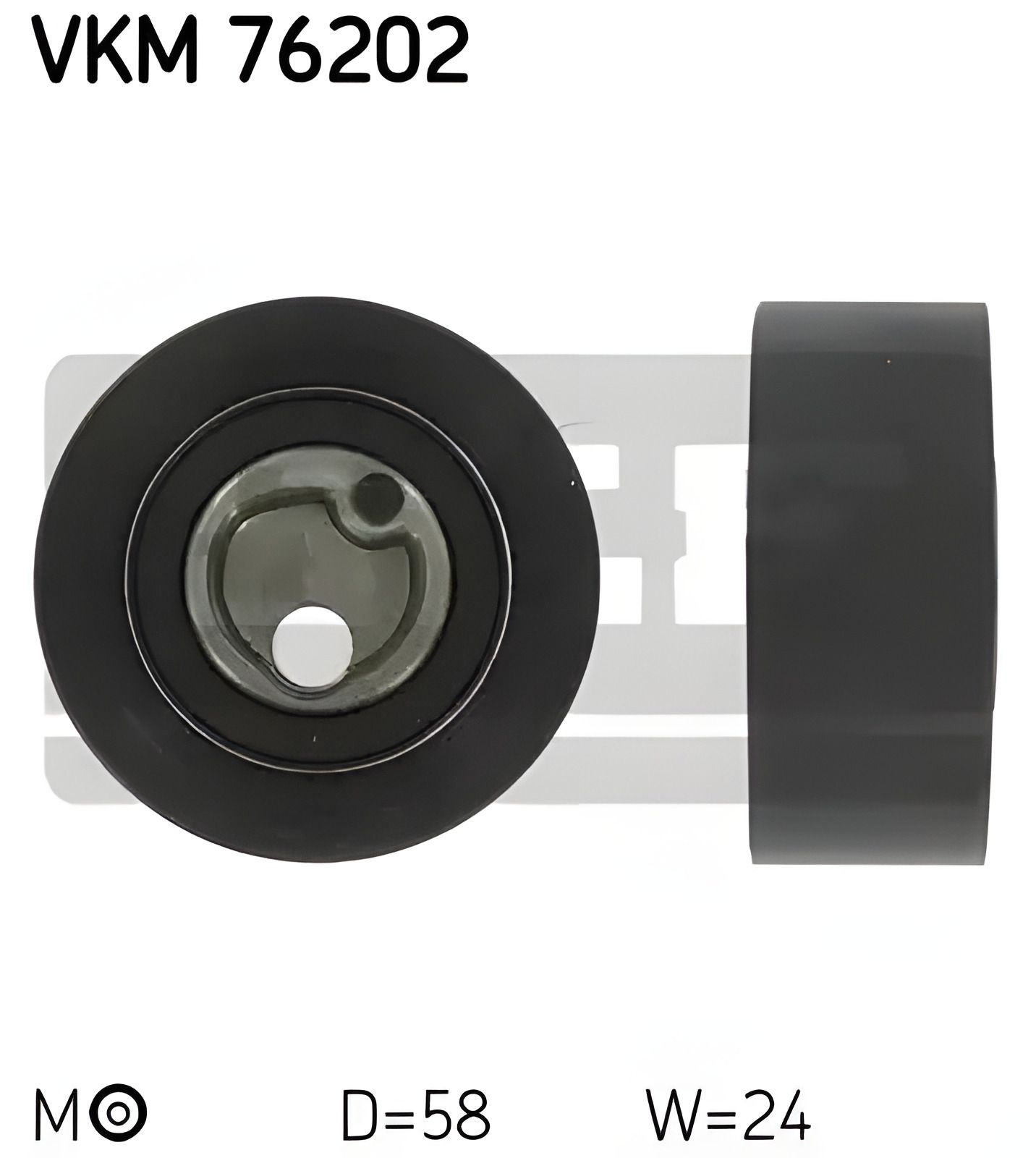 Ремінний натяжний ролик ГРМ SANTANA SAMURAI, SUBARU JUSTY, SKF (VKM76202) Ремінний натяжний ролик ГРМ SANTANA SAMURAI, SUBARU JUSTY, SKF (VKM76202)