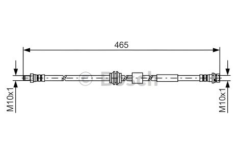 Тормозной шланг для FORD KUGA, BOSCH (1987481451)