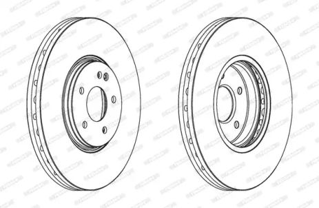 Brake Chrisler Crossfire, Mercedes-Benz Clk, Ferodo (DDF1670C1)