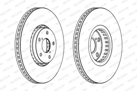 Диск гальмівний LEXUS RC, FERODO (DDF1957RC1)