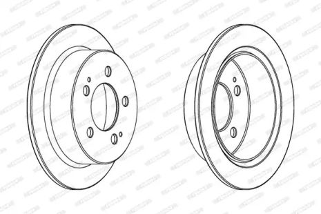 Диск тормозной SSANGYONG REXTON, FERODO (DDF1753C)