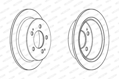 Диск тормозной SSANGYONG REXTON, FERODO (DDF1753C)