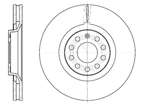 Диск гальмівний VW PASSAT, VW PHAETON, REMSA (673010)