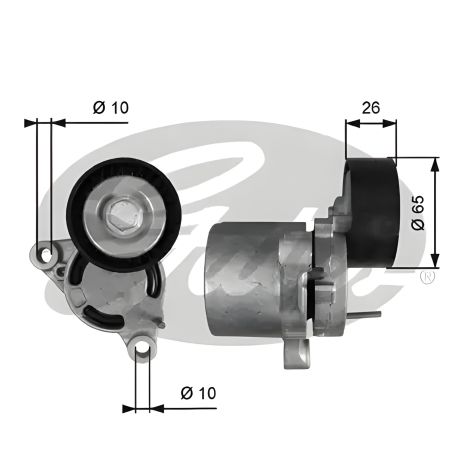 Ролик натяжной поликлинового ремня для BMW серии 1, GATES модель T39403 Ролик натяжной поликлинового ремня для BMW серии 1, GATES модель T39403