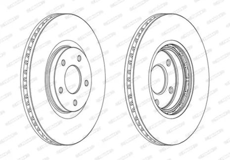 Диск тормозной RENAULT KOLEOS, NISSAN JUKE, FERODO (DDF1724C)