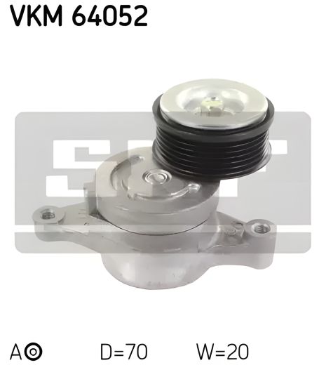 Ролик натяжителя поликлинового ремня для MAZDA 3, SKF (VKM64052) Ролик натяжителя поликлинового ремня для MAZDA 3, SKF (VKM64052)