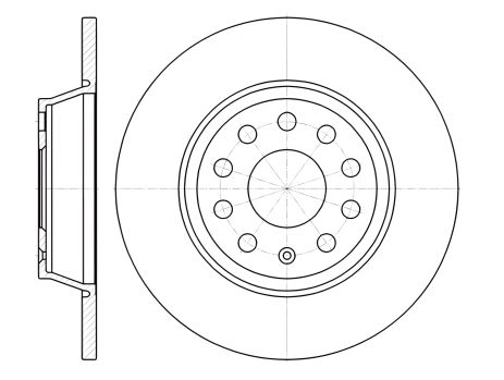 Гальмівний диск MITSUBISHI PAJERO, SKODA SUPERB, REMSA (697300)