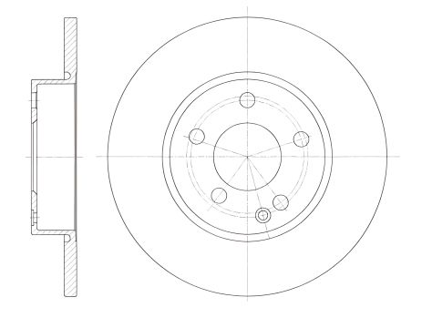 Тормозной диск MERCEDES-BENZ A-CLASS, REMSA (667400)