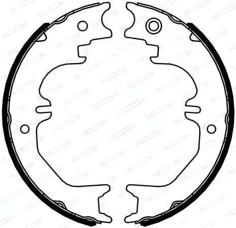 Комплект гальмівних колодок для стоянки LEXUS LX, TOYOTA LAND CRUISER, FERODO (FSB4125) Комплект гальмівних колодок для стоянки LEXUS LX, TOYOTA LAND CRUISER, FERODO (FSB4125)