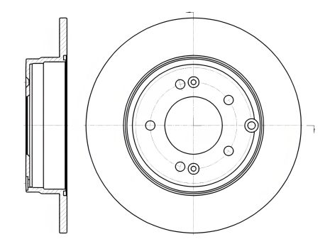 Гальмівний диск KIA OPTIMA, HYUNDAI SONATA, REMSA (698900)