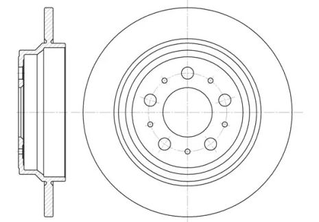 Диск гальмівний FIAT BRAVO, VOLVO XC70, REMSA (662000)
