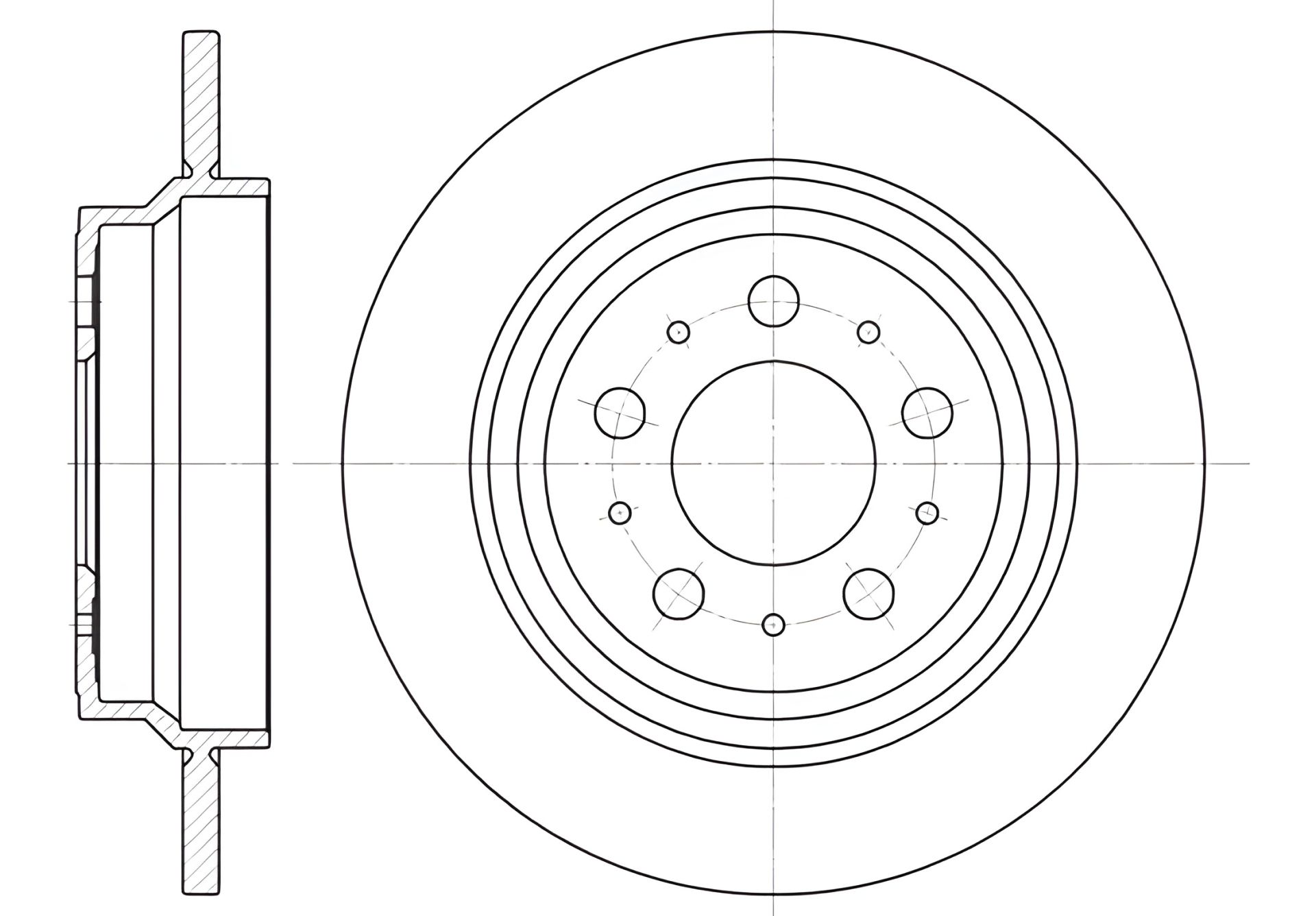 Гальмівний диск FIAT BRAVO, VOLVO XC70, REMSA (662000) Гальмівний диск FIAT BRAVO, VOLVO XC70, REMSA (662000)