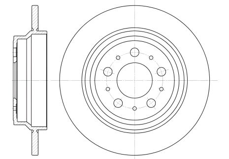 Гальмівний диск FIAT BRAVO, VOLVO XC70, REMSA (662000) Гальмівний диск FIAT BRAVO, VOLVO XC70, REMSA (662000)