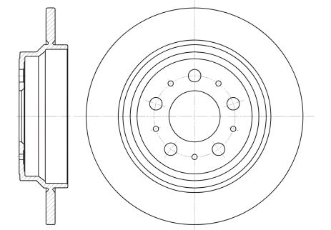 Гальмівний диск FIAT BRAVO, VOLVO XC70, REMSA (662000) Гальмівний диск FIAT BRAVO, VOLVO XC70, REMSA (662000)