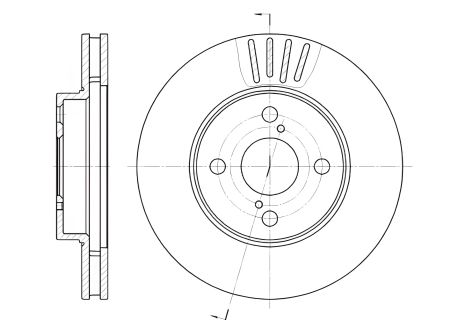 Гальмівний диск LIFAN 620, BYD F3, REMSA (674210)