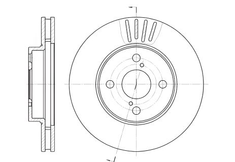 Тормозной диск для LIFAN 620, BYD F3, REMSA (674210)