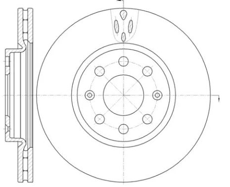 Диск тормозной FIAT PUNTO, OPEL CORSA, REMSA (698110)