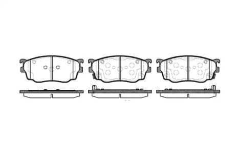 Комплект гальмівних колодок, дискове гальмо MAZDA BT-50, REMSA (080012)