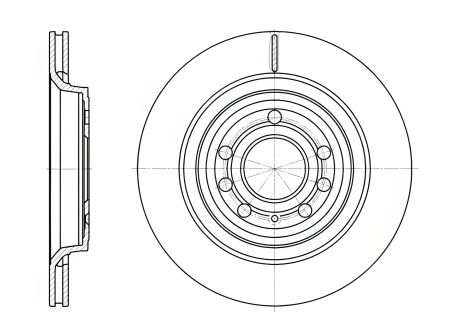 Гальмівний диск для AUDI Q3, CADILLAC BLS, REMSA (668610) Гальмівний диск для AUDI Q3, CADILLAC BLS, REMSA (668610)
