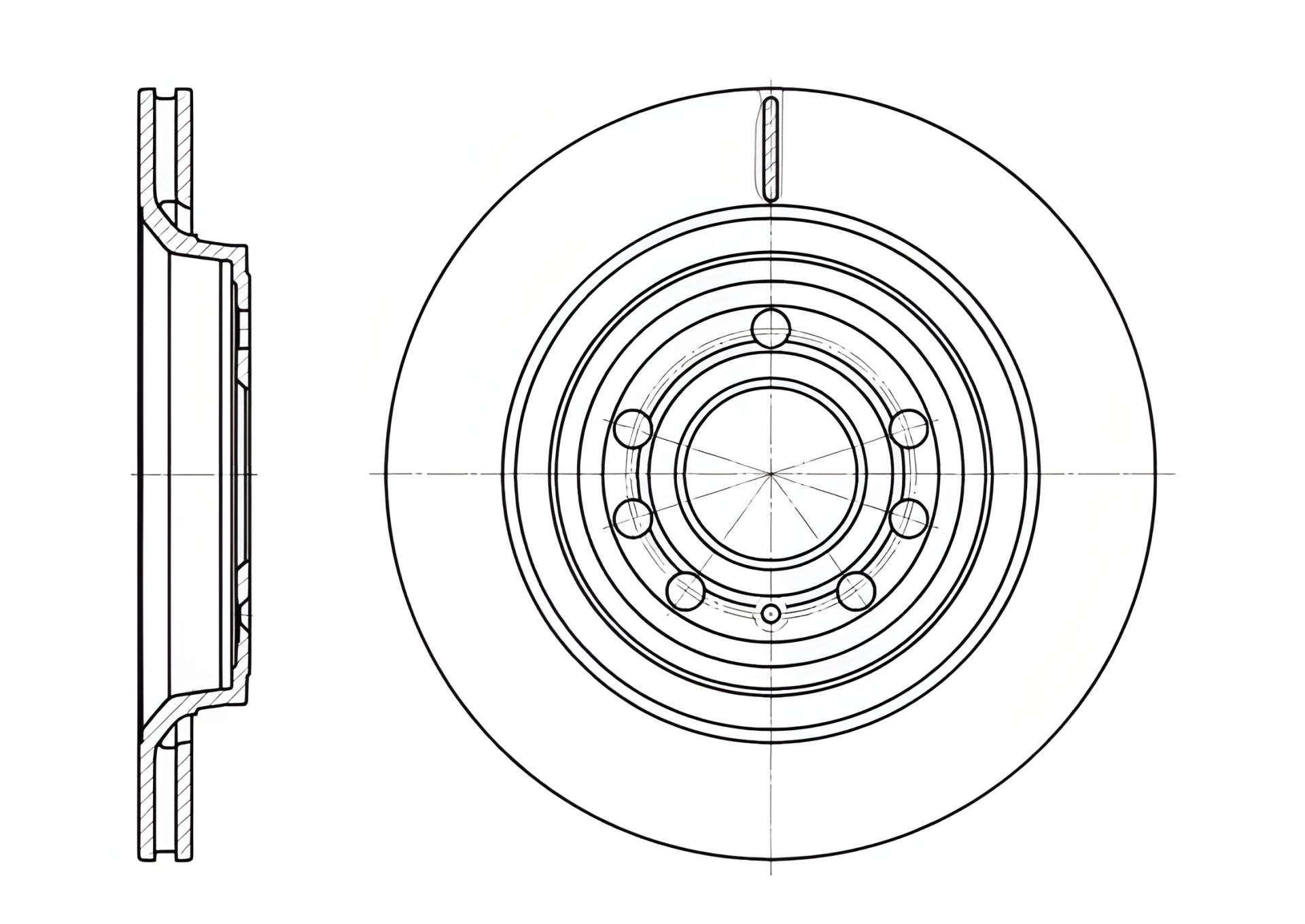 Гальмівний диск для AUDI Q3, CADILLAC BLS, REMSA (668610) Гальмівний диск для AUDI Q3, CADILLAC BLS, REMSA (668610)