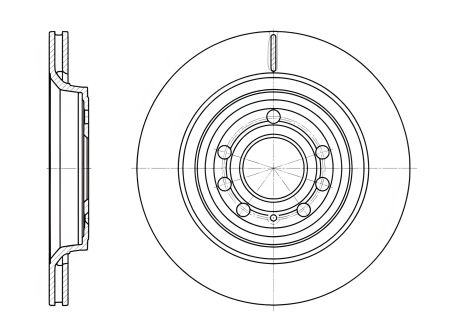 Гальмівний диск для AUDI Q3, CADILLAC BLS, REMSA (668610) Гальмівний диск для AUDI Q3, CADILLAC BLS, REMSA (668610)