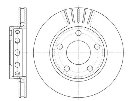 Диск гальмівний VW PASSAT, AUDI A4, REMSA (683510)