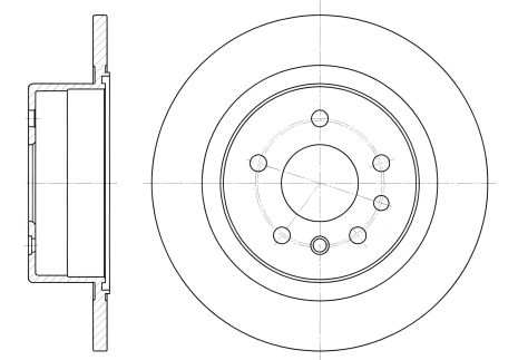 Гальмівний диск REMSA, MITSUBISHI LANCER, OPEL OMEGA (648800)