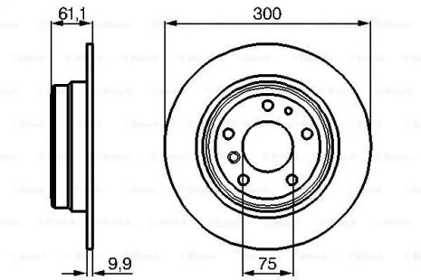 BRAKE BMW 5, Bosch (0986478321)