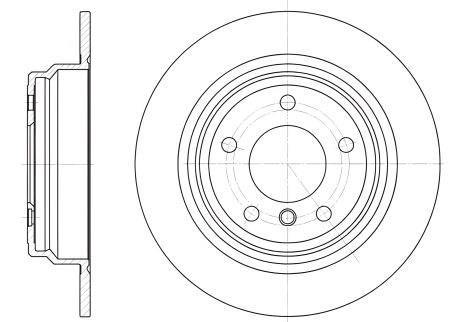 Диск гальмівний BMW 5, REMSA Диск гальмівний BMW 5, REMSA