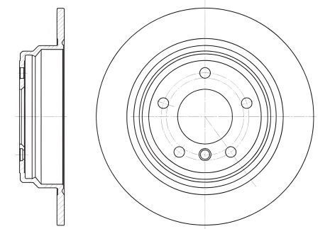 Диск гальмівний BMW 5, REMSA