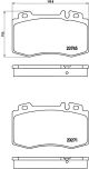 Комплект дисковых тормозных колодок для MERCEDES-BENZ E-CLASS, BREMBO (P50053) Комплект дисковых тормозных колодок для MERCEDES-BENZ E-CLASS, BREMBO (P50053)