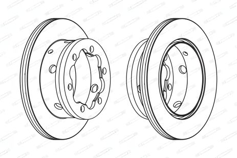 Гальмівний диск VW LT, MERCEDES-BENZ VARIO, FERODO (FCR191A) Гальмівний диск VW LT, MERCEDES-BENZ VARIO, FERODO (FCR191A)