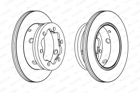 Гальмівний диск VW LT, MERCEDES-BENZ VARIO, FERODO (FCR191A) Гальмівний диск VW LT, MERCEDES-BENZ VARIO, FERODO (FCR191A)