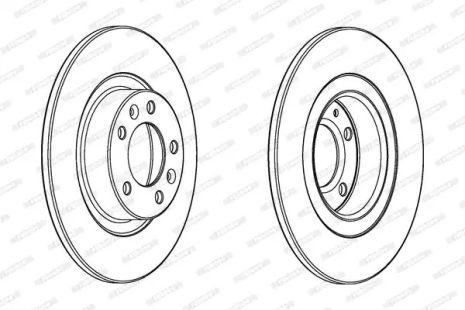 Диск гальмівний PEUGEOT 508, FERODO (DDF2297C)