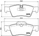 Комплект тормозных колодок, дисковый тормоз MERCEDES-BENZ R-CLASS, BREMBO (P50064)