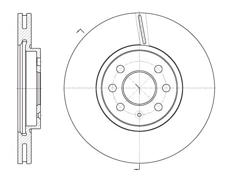 Тормозной диск OPEL MERIVA, OPEL MERIVA, REMSA (668510)