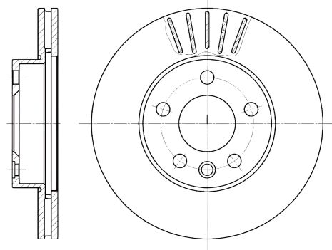 Гальмівний диск VW TRANSPORTER, REMSA (655110)