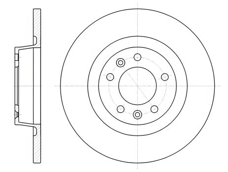 Тормозной диск TOYOTA PROACE, FIAT SCUDO, REMSA (6105300)