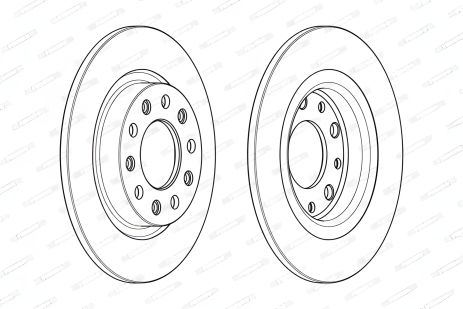 Тормозной диск ALFA ROMEO, FERODO (DDF2333C)