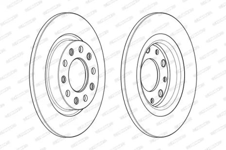 Диск гальмівний ALFA ROMEO, FERODO (DDF2333C)
