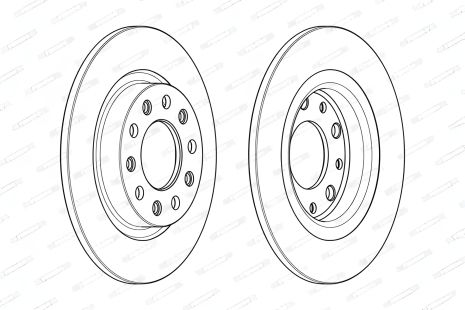 Гальмівний диск ALFA ROMEO, FERODO (DDF2333C)