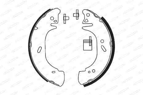 Комплект гальмівних колодок для FORD AUSTRALIA, NISSAN INTERSTAR, FERODO (FSB618) Комплект гальмівних колодок для FORD AUSTRALIA, NISSAN INTERSTAR, FERODO (FSB618)