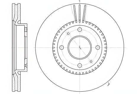 Гальмівний диск KIA MAGENTIS, HYUNDAI SONATA, REMSA (666810) Гальмівний диск KIA MAGENTIS, HYUNDAI SONATA, REMSA (666810)