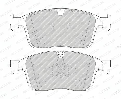VOLVO XC60, комплект гальмівних колодок, дискове гальмо, FERODO (FDB4943)