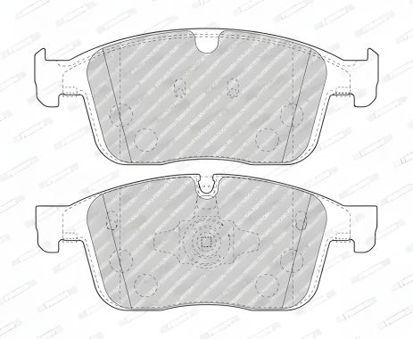 VOLVO XC60, комплект гальмівних колодок, дискове гальмо, FERODO (FDB4943)