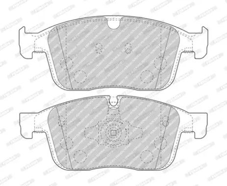 Комплект гальмівних колодок, дискове гальмо VOLVO XC60, FERODO (FDB4943)
