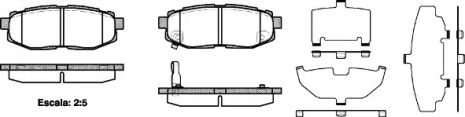 Колодки задні гальмівні BRZ/Forester/Legacy/Outback/Tribeca (05-21), WOKING (P1328301)