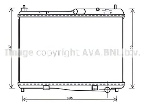 Радіатор охолодження двигуна FORD B-MAX, AVA COOLING (FD2440) Радіатор охолодження двигуна FORD B-MAX, AVA COOLING (FD2440)