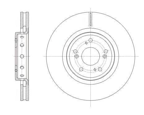 Тормозной диск для HONDA CR-V от REMSA (6165810)