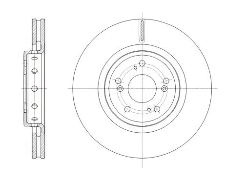Гальмівний диск HONDA CR-V, REMSA (6165810)